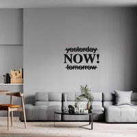 3D Schriftzug Yesterday Now Tomorrow Aus Hochwertigem Acrylglas | Schwarz & Weiß Deko Trend Wohnzimmer Küche Partykeller 3D Schriftzug Yesterday Now Tomorrow Aus Hochwertigem Acrylglas | Schwarz & Weiß Deko Trend Wohnzimmer Küche Partykeller von DeinLieblingswerkGER