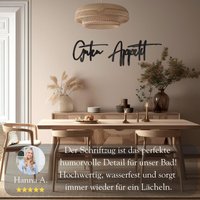 3D Schriftzug "Guten Appetit" Aus Hochwertigem Acrylglas & Holz | Stilvolle Küchen Esszimmer Deko Wandbild Für Moderne Einrichtungsideen von DeinLieblingswerkGER