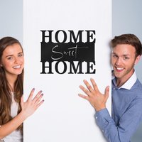 Home Sweet | Schriftzug Acrylglas Wanddeko Wohnzimmer Eingangsbereich Dekoration Schrift Eingangschild Eingang Deko von DeinLieblingswerkGER