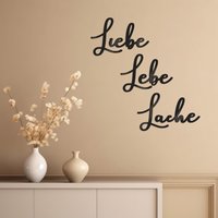 Individueller Spruch Aus Acrylglas Bis Zu 1, 8 Meter Lang | Schwarz & Weiß Personalisierbarer 3D Schriftzug Wand Deko Zitate von DeinLieblingswerkGER