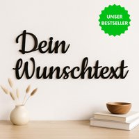 Personalisierter Schriftzug Aus Holz Oder Acrylglas | 3D Text Wanddeko Individuelles Namensschild Geschenk Spruch Für Die Wand Deko von DeinLieblingswerkGER