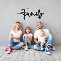 Schriftzug Family Aus Acrylglas | Wanddeko Wohnzimmer Deko Trend Schlafzimmer Einrichtung Kinderzimmer Wandbild Tex Schriftzug Family Aus Acrylglas | Wanddeko Wohnzimmer Deko Trend Schlafzimmer Einrichtung Kinderzimmer Wandbild Tex von DeinLieblingswerkGER