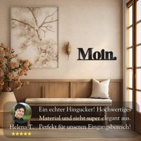 Schriftzug Moin Aus Hochwertigem Acrylglas | Schwarz & Weiß Willkommensschild Eingangsdeko Haustür| Wanddeko Eingang Schriftzug Moin Aus Hochwertigem Acrylglas | Schwarz & Weiß Willkommensschild Eingangsdeko Haustür| Wanddeko Eingang von DeinLieblingswerkGER