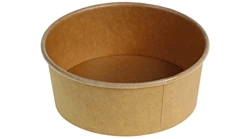 DeinPack 300 Einweg Salatschale to go braun rund 1300 ml I Kompostierbare Salatschale Kraftkarton Verpackung mit PLA Innenbeschichtung I Einwegschalen DeinPack 300 Einweg Salatschale to go braun rund 1300 ml I Kompostierbare Salatschale Kraftkarton Verpackung mit PLA Innenbeschichtung I Einwegschalen von DeinPack