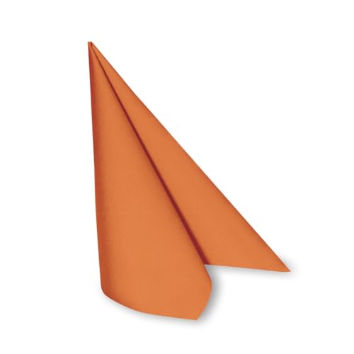 DeinPack 50 x Airlaid Serviette 40 x 40 cm terrakotta - hochwertige Einwegservietten stoffähnlich - Reißfest, Saugstark & Formstabil - ideal für Hochzeit, Partys und Events von DeinPack