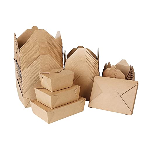 DeinPack Take Away Box I Bio Speisebox mit Faltdeckel 750 ml I Pappschachtel rechteckig I braune Kraftkarton Schachtel kompostierbar I Einweg to Go Boxen 450 Stück DeinPack Take Away Box I Bio Speisebox mit Faltdeckel 750 ml I Pappschachtel rechteckig I braune Kraftkarton Schachtel kompostierbar I Einweg to Go Boxen 450 Stück von DeinPack