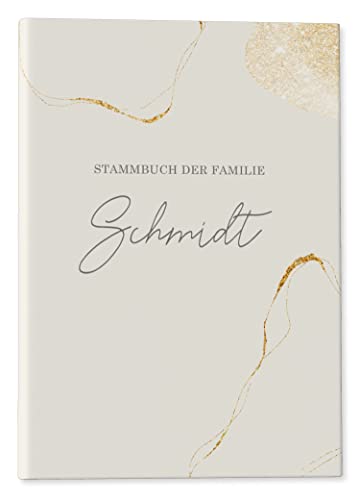 DeinWeddingshop Stammbuch der Familie - Familienstammbuch Hochzeit Standesamt - Lovebirds - Hardcover (DIN A4, PERSONALISIERT) von DeinWeddingshop
