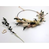 Trockenblumentürkranz, Flower Hoop Loop, Metallring, Wohnaccessoire Für Zu Hause, Wanddeko von DeinWohnLiebling