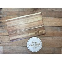 Holzbrettchen "Feuerwehr" Personalisiert - Geschenk, Schneidebrett, Frühstücksbrett von DeinbestesStueck