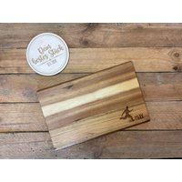 Holzbrettchen "Fussball" Personalisiert - Geschenk, Schneidebrett, Frühstücksbrett von DeinbestesStueck