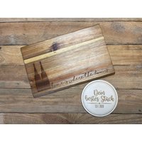 Holzbrettchen "Home Is Where The Dom Is" | Akazie - Geschenk, Dom, Schneidebrett, Frühstücksbrett von DeinbestesStueck