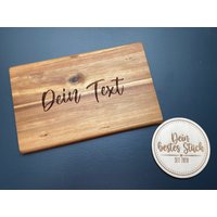 Holzbrettchen Personalisiert - Geschenk, Schneidebrett, Frühstücksbrett von DeinbestesStueck