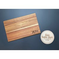 Holzbrettchen "Werkzeug" Personalisiert - Geschenk, Schneidebrett, Frühstücksbrett von DeinbestesStueck