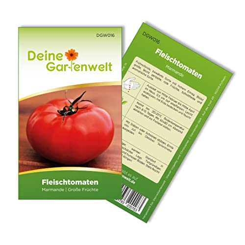 Fleischtomaten Marmande Samen - Solanum lycopersicum - Tomatensamen - Gemüsesamen - Saatgut für 15 Pflanzen von Deine Gartenwelt