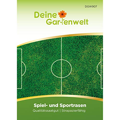 Spiel- und Sportrasen 45 g Samen - Sportrasensamen - Spielrasensamen - Rasensamen - Nachsäpackung Saatgut für Rasen von Deine Gartenwelt