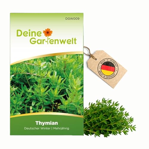 Thymian Deutscher Winter Samen - Thymus vulgaris - Thymiansamen - Kräutersamen - Saatgut für 150 Pflanzen von Deine Gartenwelt