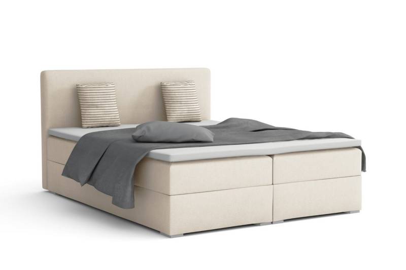 Deine Möbel 24 Boxspringbett BELLO Boxspring Komplettbett Polsterbett Bonellfederkernmatratzen (Beige Creme Grau Dunkelgrau Graphit Anthrazit Schwarz, 3-St., Boxbett Velours Samt 140x200 160x200 180x200 200x200), inkl. Bettkasten Topper Matratzen H3 H4 Deine Möbel 24 Boxspringbett BELLO Boxspring Komplettbett Polsterbett Bonellfederkernmatratzen (Beige Creme Grau Dunkelgrau Graphit Anthrazit Schwarz, 3-St., Boxbett Velours Samt 140x200 160x200 180x200 200x200), inkl. Bettkasten Topper Matratzen H3 H4 von Deine Möbel 24