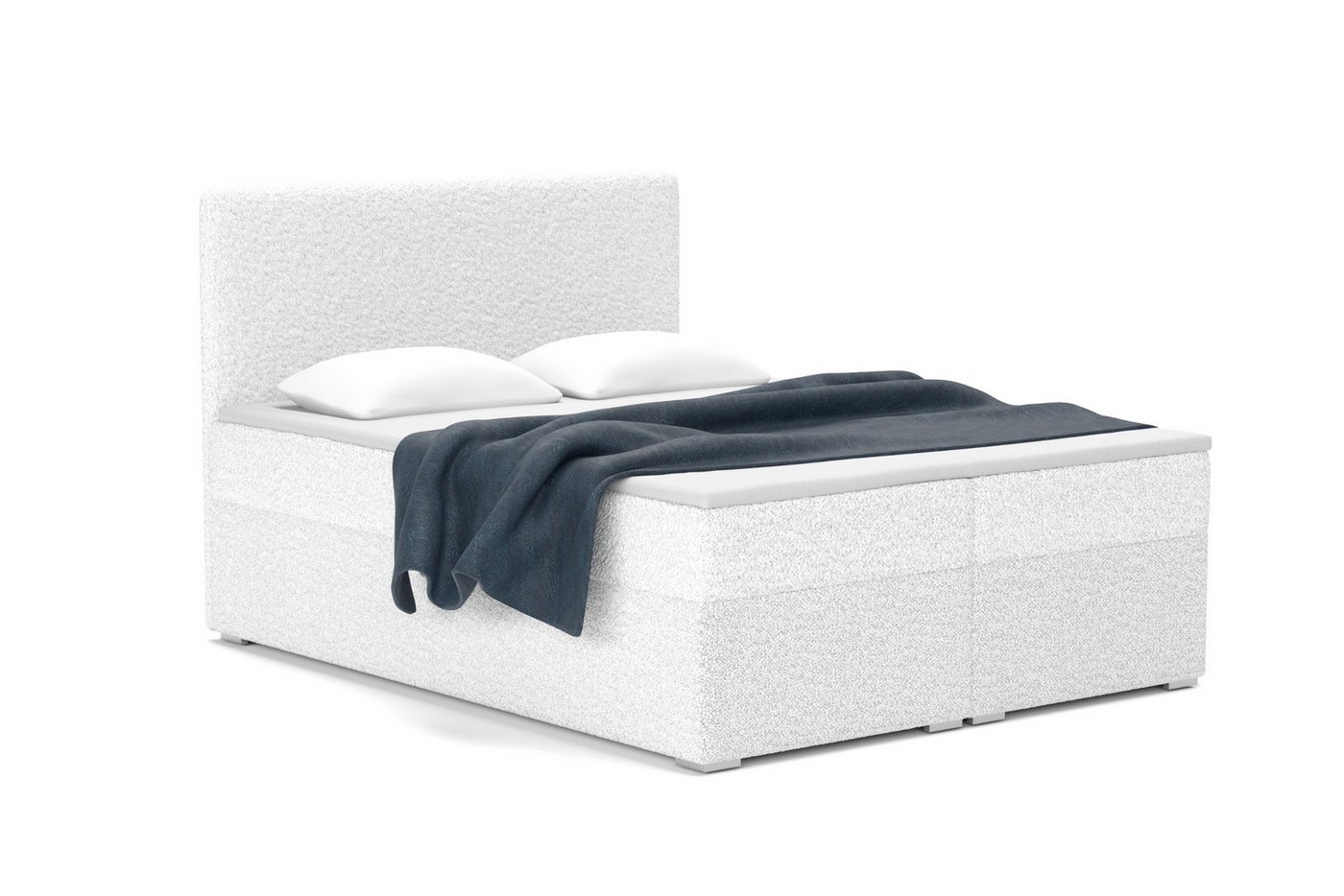 Deine Möbel 24 Boxspringbett BOUCLE Boxbett Polsterbett Komplettbett Bonellfederkernmatratzen H3 (Creme Beige Hellgrau Grau Dunkelgrau Graphit, 3-St., Boxbett Boucle 120x200 140x200 160x200 180x200 200x200), inkl. Bettkasten Topper Matratzen H3 H4 Deine Möbel 24 Boxspringbett BOUCLE Boxbett Polsterbett Komplettbett Bonellfederkernmatratzen H3 (Creme Beige Hellgrau Grau Dunkelgrau Graphit, 3-St., Boxbett Boucle 120x200 140x200 160x200 180x200 200x200), inkl. Bettkasten Topper Matratzen H3 H4 von Deine Möbel 24