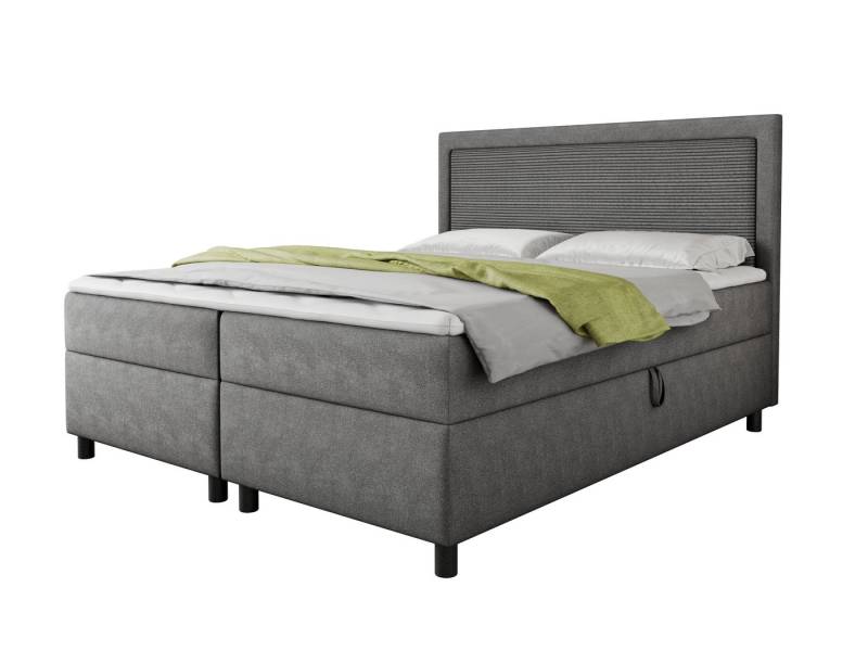 Deine Möbel 24 Boxspringbett JOHN Polsterbett Komplettbett Bett Schlafzimmer Kopfteil Cord (Bonell-Federkernmatratzen H3 Taschenfederkernmatratzen 7 Zonen H4 Stauraum, 3-St., 120x200 140x200 160x200 180x200 200x200), inkl. Bettkasten Topper Beige Grau Graphit Anthrazit Schwarz Deine Möbel 24 Boxspringbett JOHN Polsterbett Komplettbett Bett Schlafzimmer Kopfteil Cord (Bonell-Federkernmatratzen H3 Taschenfederkernmatratzen 7 Zonen H4 Stauraum, 3-St., 120x200 140x200 160x200 180x200 200x200), inkl. Bettkasten Topper Beige Grau Graphit Anthrazit Schwarz von Deine Möbel 24
