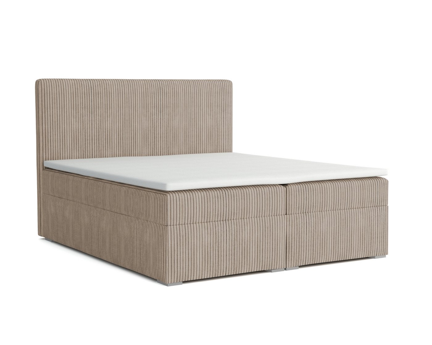 Deine Möbel 24 Boxspringbett LOFT IV Boxspring Komplettbett Polsterbett Bonellfederkernmatratzen (Beige Creme Grau Dunkelgrau Graphit Schwarz, 3-St., Boxbett Cord Cord-Samt 120x200 140x200 160x200 180x200 200x200), inkl. Bettkasten Topper Matratzen H3 H4 Deine Möbel 24 Boxspringbett LOFT IV Boxspring Komplettbett Polsterbett Bonellfederkernmatratzen (Beige Creme Grau Dunkelgrau Graphit Schwarz, 3-St., Boxbett Cord Cord-Samt 120x200 140x200 160x200 180x200 200x200), inkl. Bettkasten Topper Matratzen H3 H4 von Deine Möbel 24