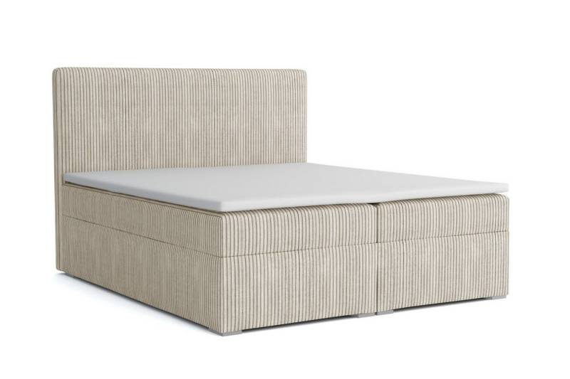 Deine Möbel 24 Boxspringbett LOFT IV Boxspring Komplettbett Polsterbett Bonellfederkernmatratzen (Beige Creme Grau Dunkelgrau Graphit Schwarz, 3-St., Boxbett Cord Cord-Samt 120x200 140x200 160x200 180x200 200x200), inkl. Bettkasten Topper Matratzen H3 H4 Deine Möbel 24 Boxspringbett LOFT IV Boxspring Komplettbett Polsterbett Bonellfederkernmatratzen (Beige Creme Grau Dunkelgrau Graphit Schwarz, 3-St., Boxbett Cord Cord-Samt 120x200 140x200 160x200 180x200 200x200), inkl. Bettkasten Topper Matratzen H3 H4 von Deine Möbel 24