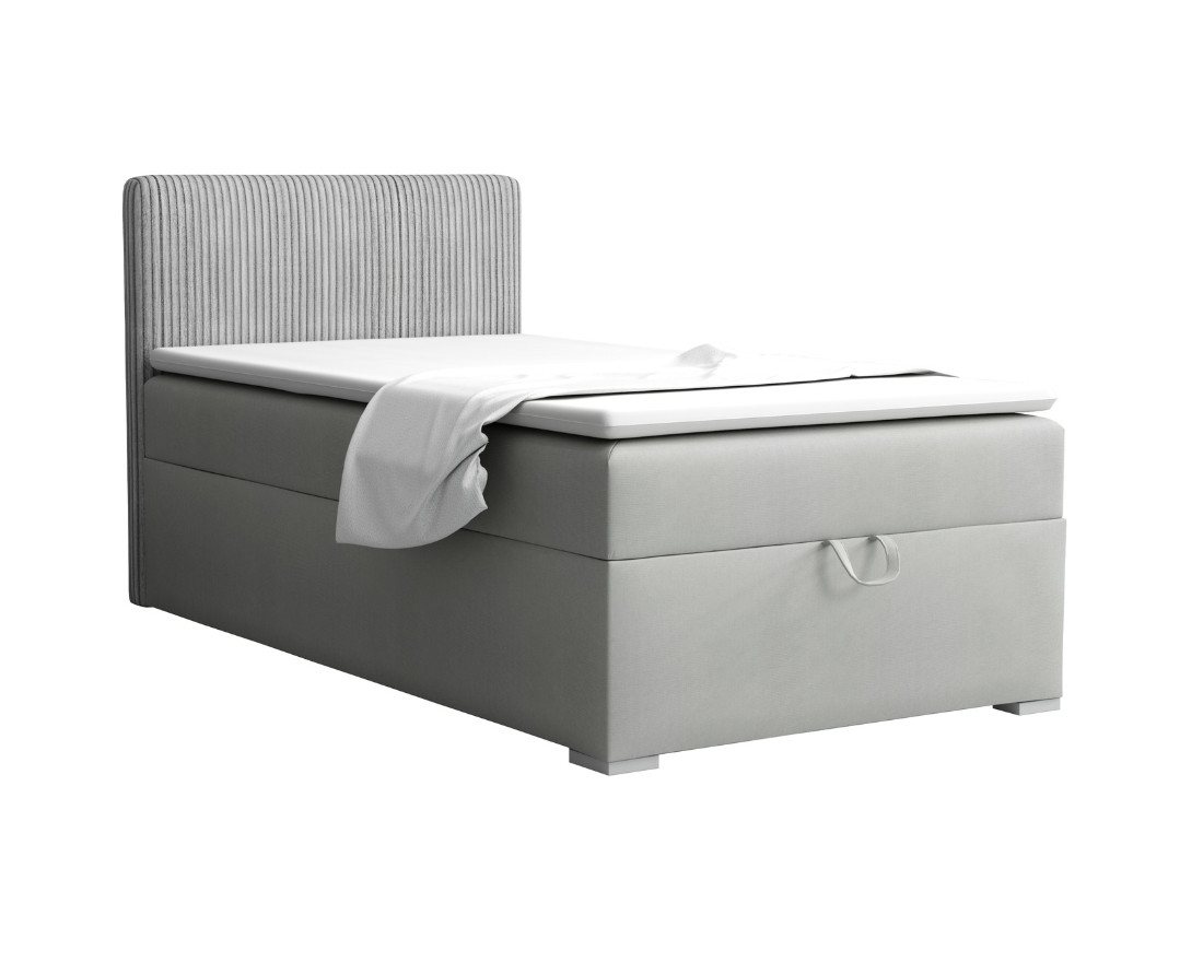 Deine Möbel 24 Boxspringbett TEEN 4 Bett für Teenager Jugend Jugendbett Einzelbett (Jugendzimmer Beige Grau Hellgrau Grau Anthrazit Schwarz, 3-St., Bonellfederkern-Matratze H3 Taschenfederkern-Matratze H4), 90x200 100x200 Polsterbett Velours Cord Kord Deine Möbel 24 Boxspringbett TEEN 4 Bett für Teenager Jugend Jugendbett Einzelbett (Jugendzimmer Beige Grau Hellgrau Grau Anthrazit Schwarz, 3-St., Bonellfederkern-Matratze H3 Taschenfederkern-Matratze H4), 90x200 100x200 Polsterbett Velours Cord Kord von Deine Möbel 24