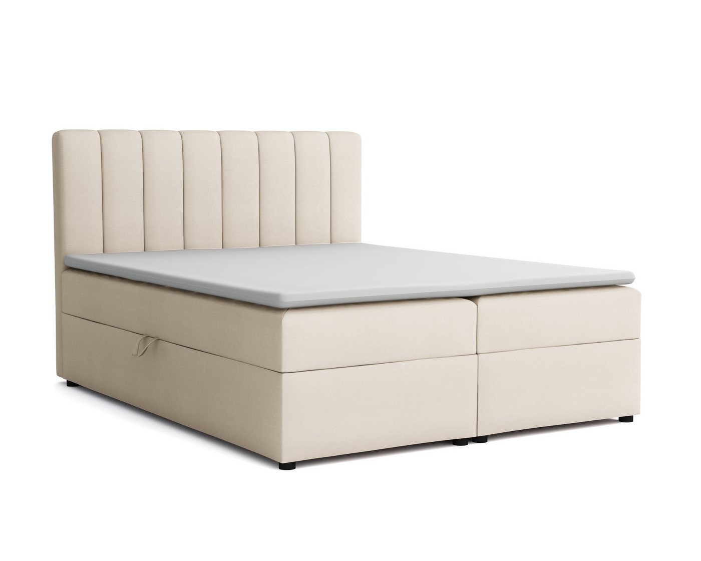Deine Möbel 24 Boxspringbett VIKA Komplettbett Polsterbett Bett Bonellfederkernmatratzen H3 (Taschenfederkernmatratzen 7 Zonen H4 optional Samt Velour, 3-St., Ehebett Matratzen H3 / H4 zur Auswahl Beige Grau Hellgrau Dunkelgrau), inkl Topper Bettkästen, 120x200 140x200 160x200 180x200 200x200 Deine Möbel 24 Boxspringbett VIKA Komplettbett Polsterbett Bett Bonellfederkernmatratzen H3 (Taschenfederkernmatratzen 7 Zonen H4 optional Samt Velour, 3-St., Ehebett Matratzen H3 / H4 zur Auswahl Beige Grau Hellgrau Dunkelgrau), inkl Topper Bettkästen, 120x200 140x200 160x200 180x200 200x200 von Deine Möbel 24