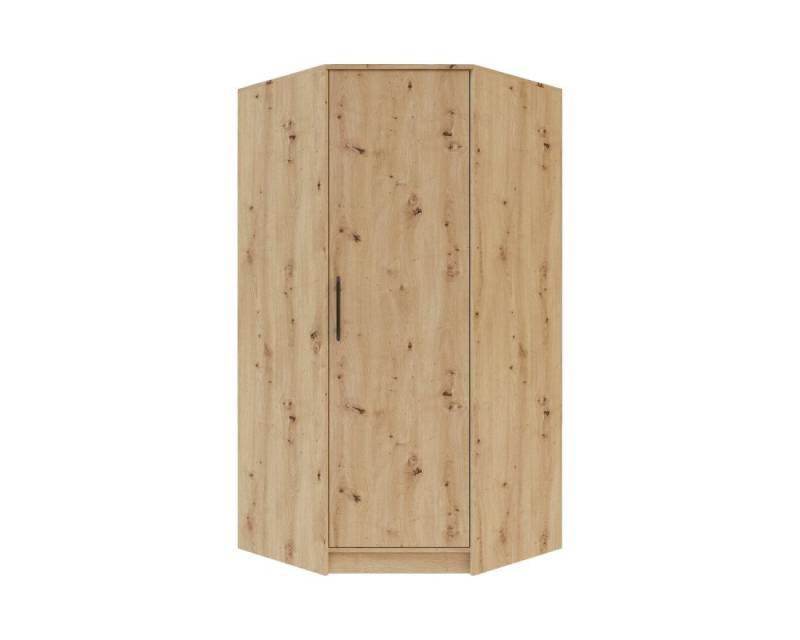 Deine Möbel 24 Eckkleiderschrank Kleiderschrank SAM SR4 SAM-Kollektion Drehtürenschrank Schlafzimmer (Set, 1-St., Garderobensystem Artisan Anthrazit Weiß Eiche Sonoma) Drehtürenschrank 95 cm breit mit Garderobe Flur von Deine Möbel 24