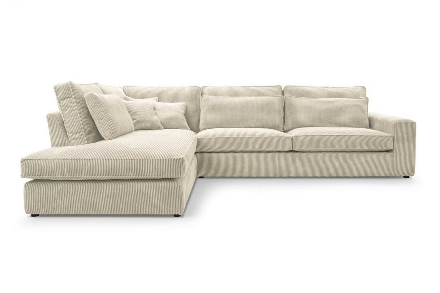 Deine Möbel 24 Ecksofa CAREN MINI Wohnlandschaft Sofa Wohnzimmer L-Couch Cord Samt, Farben: Creme Grau Schwarz 2 Teile Deine Möbel 24 Ecksofa CAREN MINI Wohnlandschaft Sofa Wohnzimmer L-Couch Cord Samt, Farben: Creme Grau Schwarz 2 Teile von Deine Möbel 24