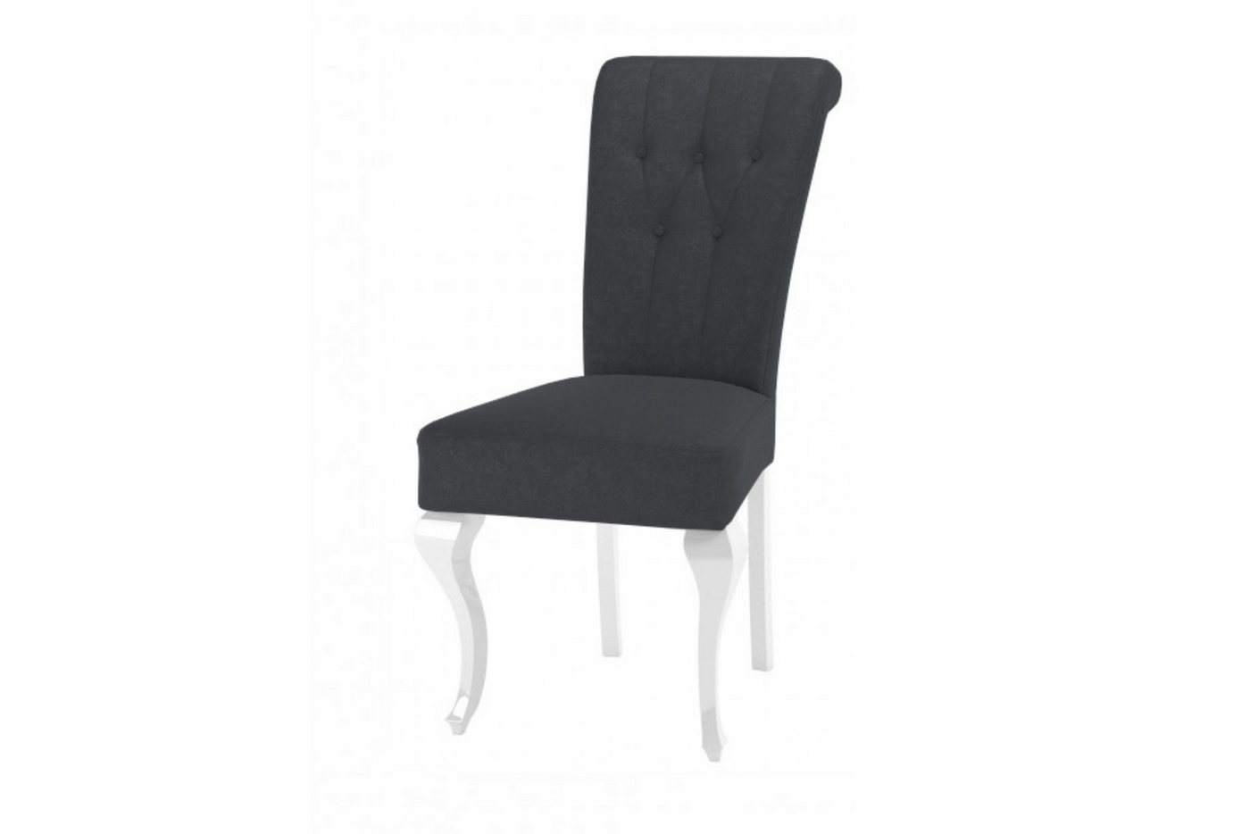 Deine Möbel 24 Esszimmerstuhl LUISE S61 Stuhl 2 4 6 8 10 12 Stühle PREMIUM zum Esszimmer - Set (Beige Hellgrau Grau Anthrazit Graphit), Stühle in Samt Velour Glamour-Still von Deine Möbel 24