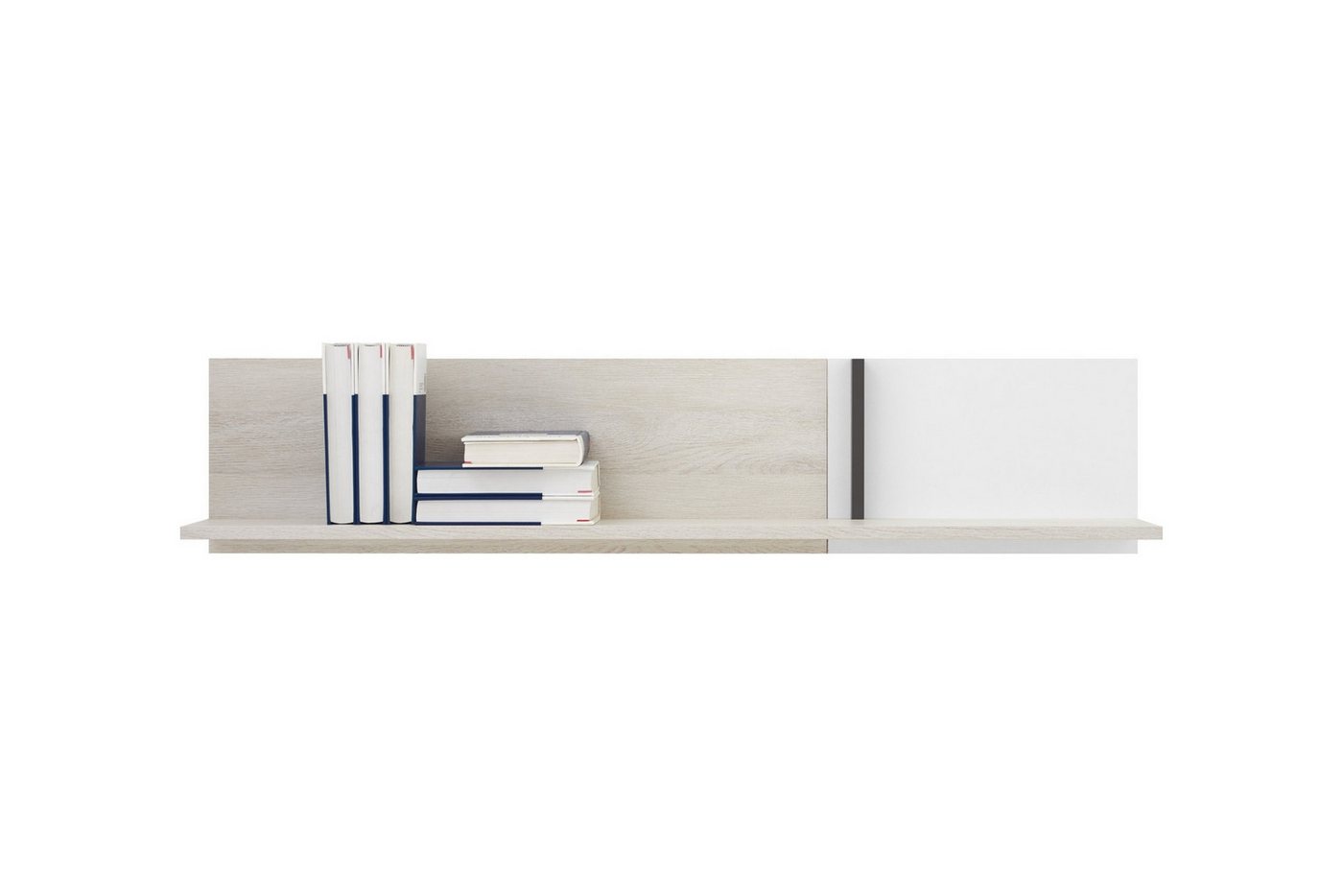 Deine Möbel 24 Hängeregal REMI 13 Wandregal 120 cm breit, Set 1-tlg., REMI Kollektion Kinderzimmer Jugendzimmer Weiß Holz Anthrazit Deine Möbel 24 Hängeregal REMI 13 Wandregal 120 cm breit, Set 1-tlg., REMI Kollektion Kinderzimmer Jugendzimmer Weiß Holz Anthrazit von Deine Möbel 24