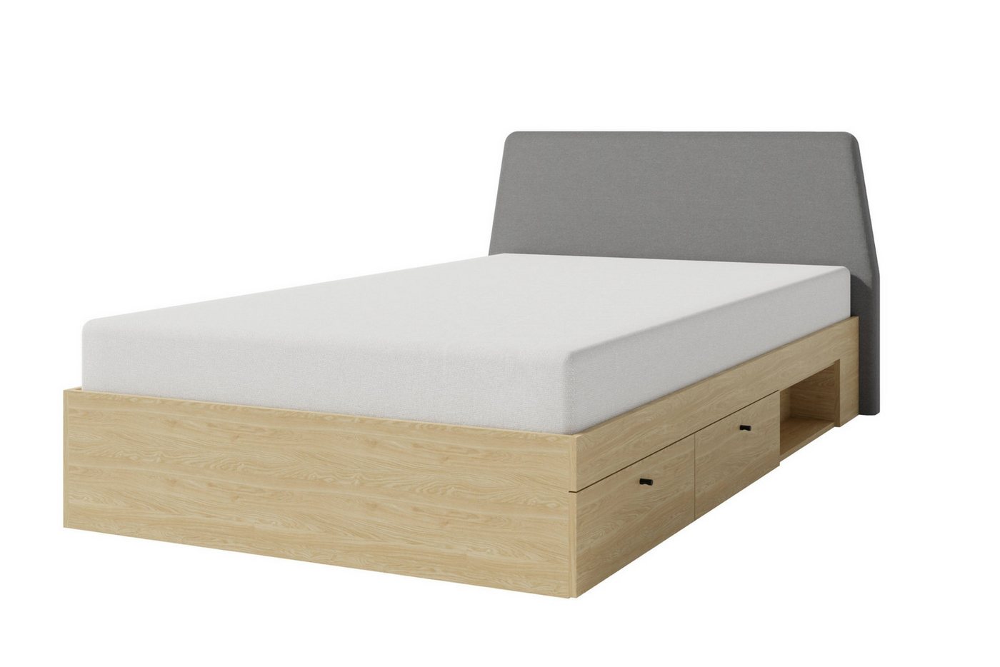 Deine Möbel 24 Jugendbett ALBI 90/200 und 120/200 (Jugendbett, 1-tlg), Kinderbett Jugendbett mit zwei Schubladen von Deine Möbel 24
