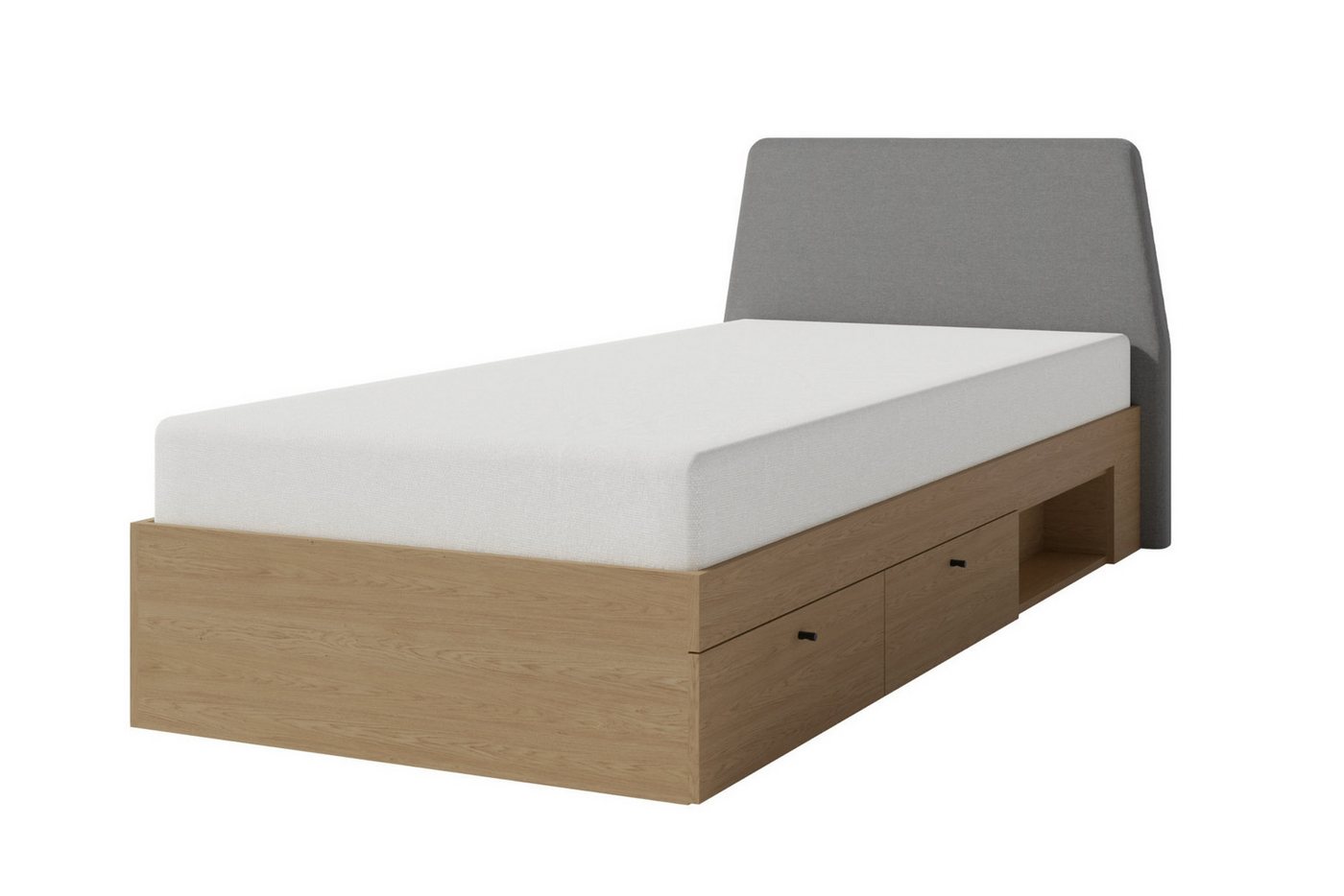Deine Möbel 24 Jugendbett ALBI 90/200 und 120/200 (Jugendbett, 1-tlg), Kinderbett Jugendbett mit zwei Schubladen von Deine Möbel 24