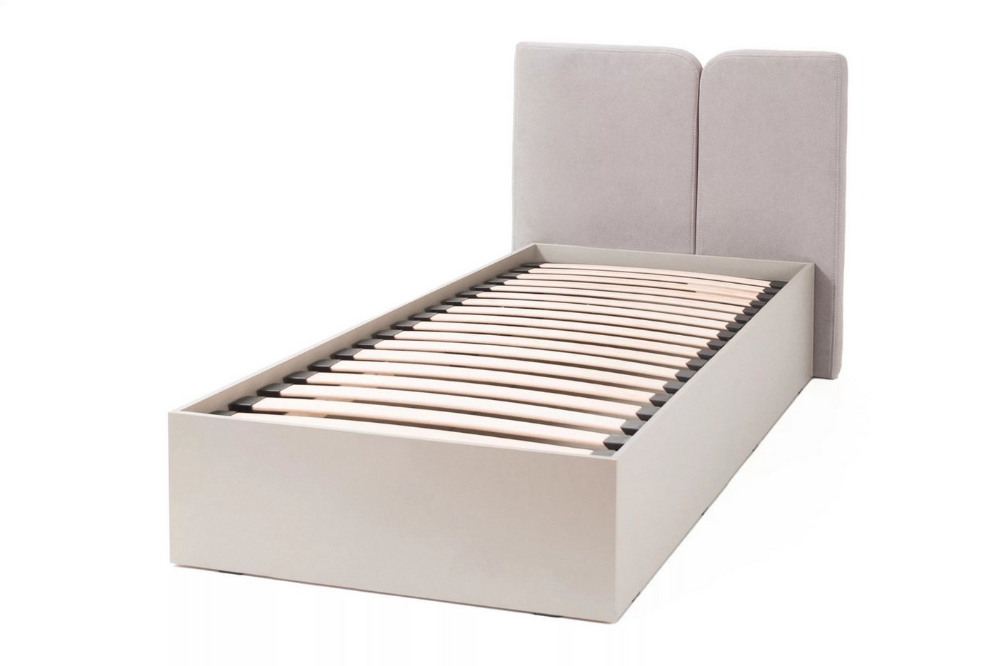 Deine Möbel 24 Jugendbett LIBU 13 90x200 LIBU 14 120x200 Kinderbett Einzelbett Bett (Set, 3-tlg., Kinderzimmer Jugendzimmer Stauraun), LIBU-Kollektion Beige Eukalyptus Eiche inkl. Lattenrost Bettkasten von Deine Möbel 24