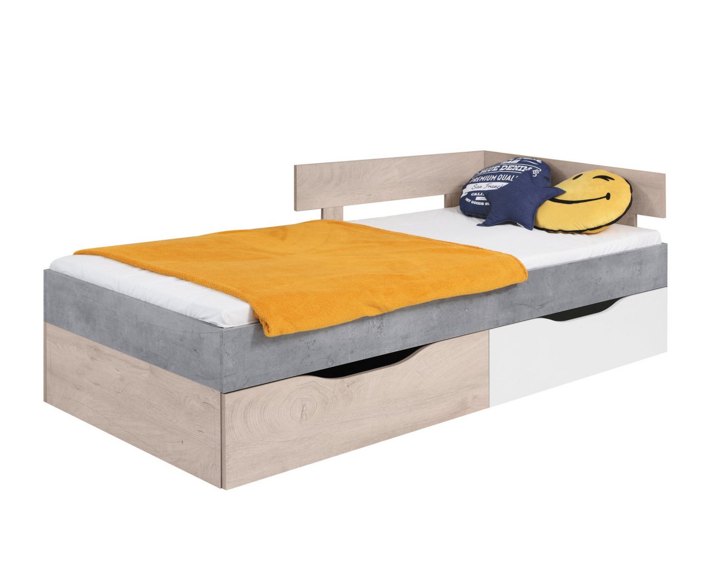 Deine Möbel 24 Jugendbett SIMON 15 90x200cm Jugendmöbel Jugendzimmer Kinderzimmer von Deine Möbel 24