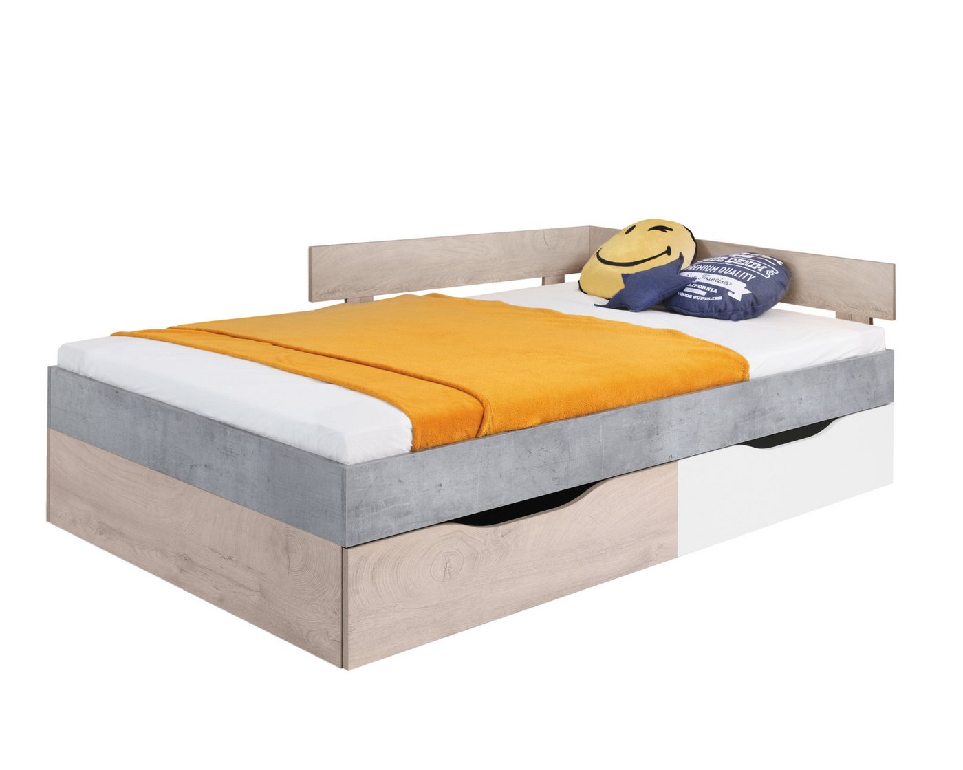 Deine Möbel 24 Jugendbett SIMON 16 120x200cm Jugendmöbel Jugendzimmer Kinderzimmer von Deine Möbel 24