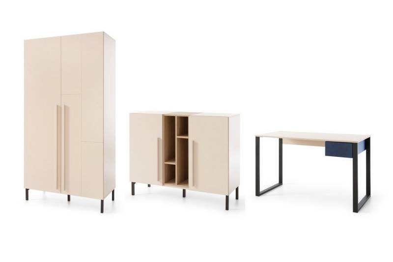 Deine Möbel 24 Jugendzimmer-Set SORENTO D 3-teilig, (3-teilig, 3-tlg., Modernes Design) von Deine Möbel 24