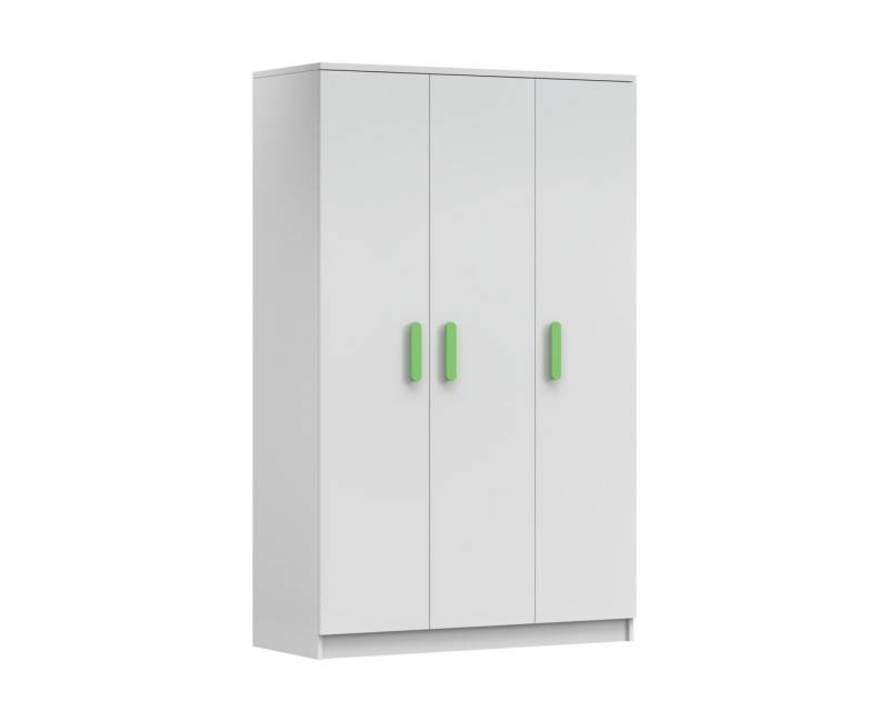 Deine Möbel 24 Kinderkleiderschrank INGE 19 Jugendzimmer Jugendmöbel in Weiß + Grün/Blau/Rosa von Deine Möbel 24