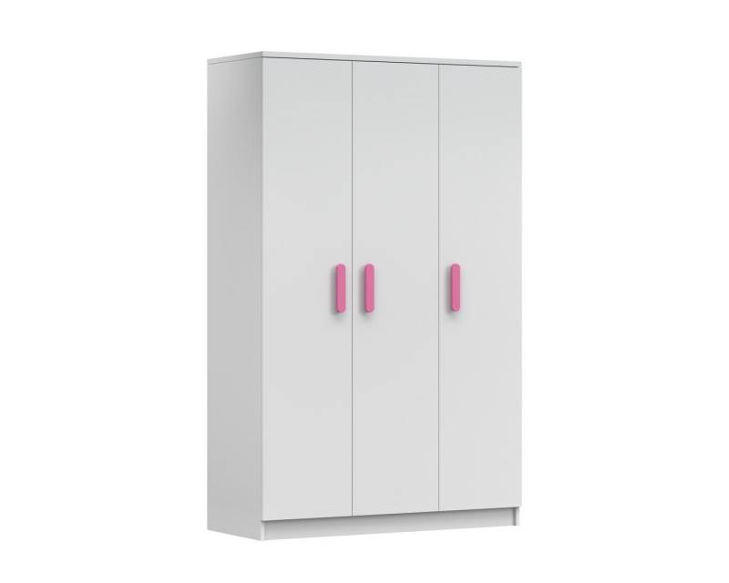 Deine Möbel 24 Kinderkleiderschrank INGE 19 Jugendzimmer Jugendmöbel in Weiß + Grün/Blau/Rosa von Deine Möbel 24