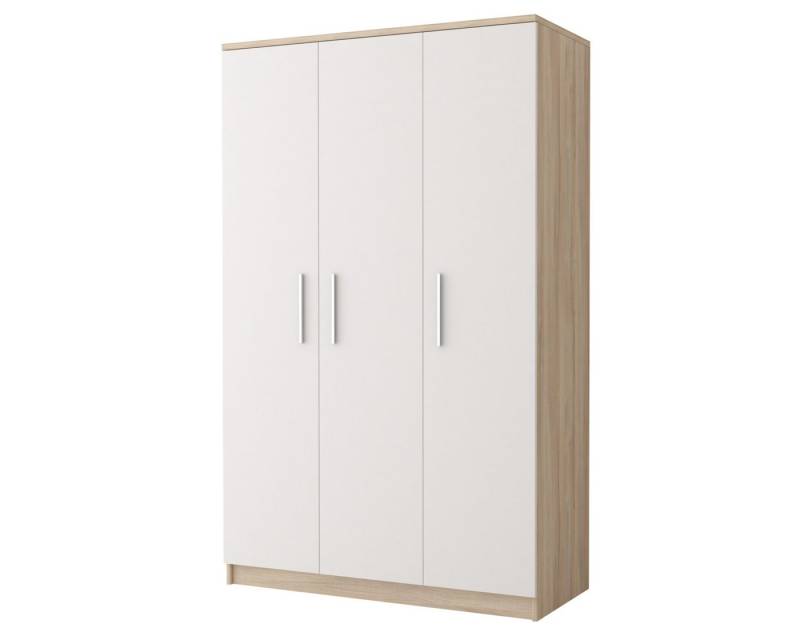 Deine Möbel 24 Kinderkleiderschrank OLMO 19 Jugendzimmer Jugendmöbel in Weiß Weiß/Grau Weiß/Sonoma (Set, 1-St., Kleiderschrank für Kinder und Jugendliche) von Deine Möbel 24