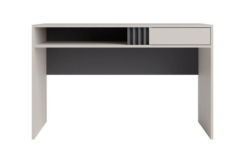 Deine Möbel 24 Kinderschreibtisch ALl 09 + ALl 10 Schreibtisch mit Container 120 CM breit (Set, 2-St., Eiche Lamellen Graphit inkl. Schublade), Stauraum inkl. Schublade von Deine Möbel 24
