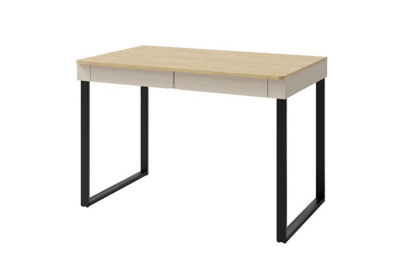 Deine Möbel 24 Kinderschreibtisch LIBU 11 Schreibtisch 125 cm breit (Set, 2-St., Kinderzimmer Jugendzimmer mit Schubladen Stauraum), LIBU-Kollektion Beige Eukalyptus Eiche von Deine Möbel 24