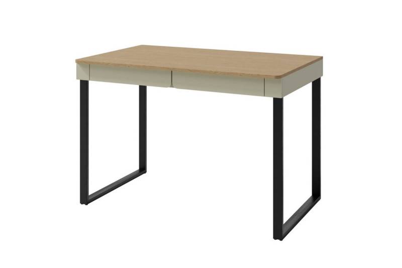 Deine Möbel 24 Kinderschreibtisch LIBU 11 Schreibtisch 125 cm breit (Set, 2-St., Kinderzimmer Jugendzimmer mit Schubladen Stauraum), LIBU-Kollektion Beige Eukalyptus Eiche von Deine Möbel 24