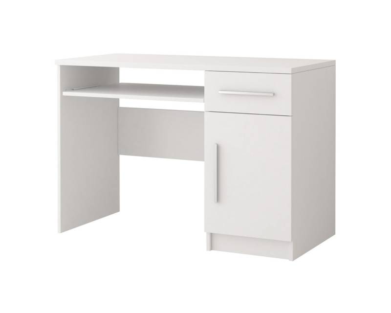 Deine Möbel 24 Kinderschreibtisch OLMO 08 Jugendzimmer Jugendmöbel in Weiß Weiß/Grau Weiß/Sonoma (Set, 1-St., Set), Schreibtisch Breite 110 cm inkl. Schublade Stauraum von Deine Möbel 24