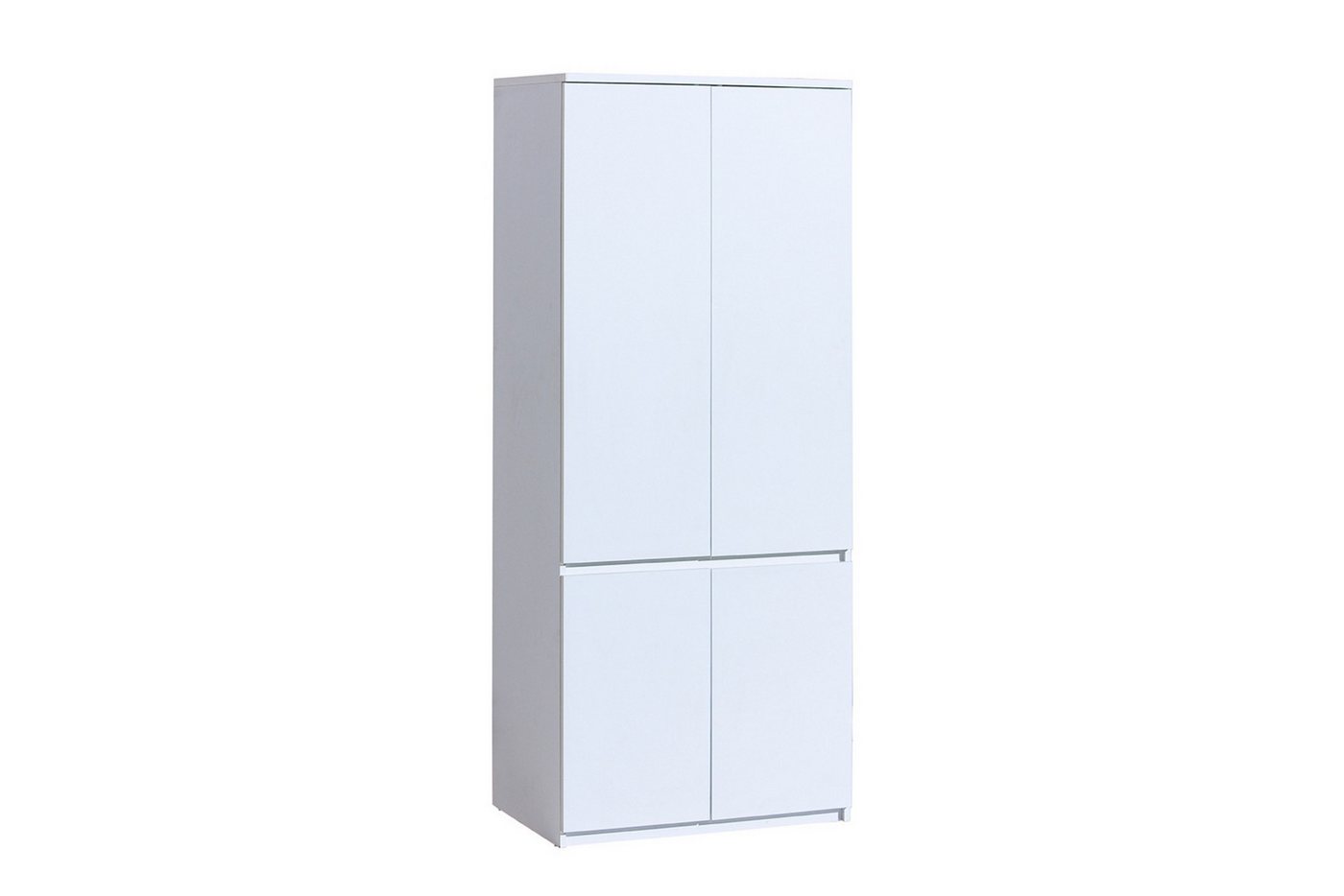 Deine Möbel 24 Kleiderschrank ARCO 01 Kinderkleiderschrank Drehtürenschrank 80 cm breit (Set, 2-St., 2-türig) Weiß Matt Eiche Wotan Kinderzimmer Jugendzimmer von Deine Möbel 24