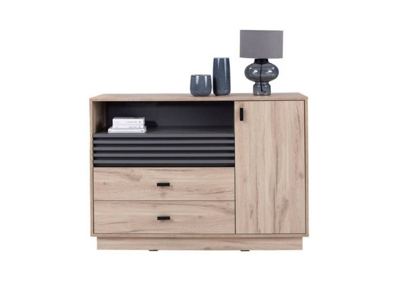 Deine Möbel 24 Kommode ALL 07 Kommode mit Schubladen 120 cm Hochwertige Laminatplatte 16 mm (Set, 1 St., Wohnzimmer Schlafzimmer Jugendzimmer Kinderzimmer), Sideboard von Deine Möbel 24