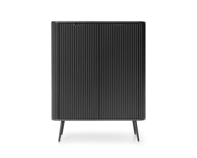 Deine Möbel 24 Kommode MODERNO Sideboard Hochkommode Weiß Schwarz Beige Caschmir Gold (Set, 2 St., Wohnzimmer 103 cm breit) von Deine Möbel 24