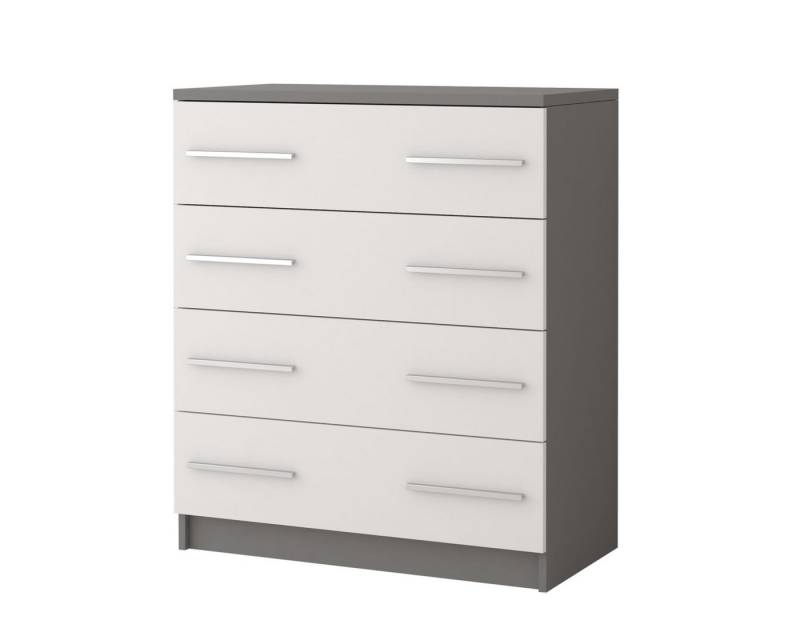 Deine Möbel 24 Kommode OLMO 02 Jugendzimmer Jugendmöbel in Weiß Weiß/Grau Weiß/Sonoma (Set, 1 St., Set), Sideboard Kindermöbel Kinderzimmer von Deine Möbel 24
