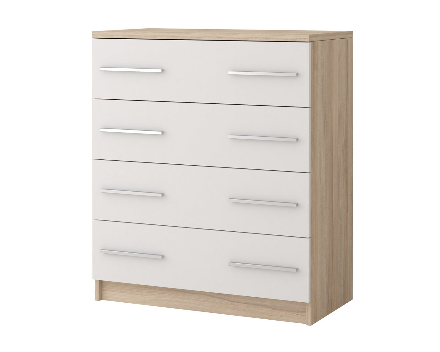 Deine Möbel 24 Kommode OLMO 02 Jugendzimmer Jugendmöbel in Weiß Weiß/Grau Weiß/Sonoma (Set, 1 St., Set), Sideboard Kindermöbel Kinderzimmer von Deine Möbel 24