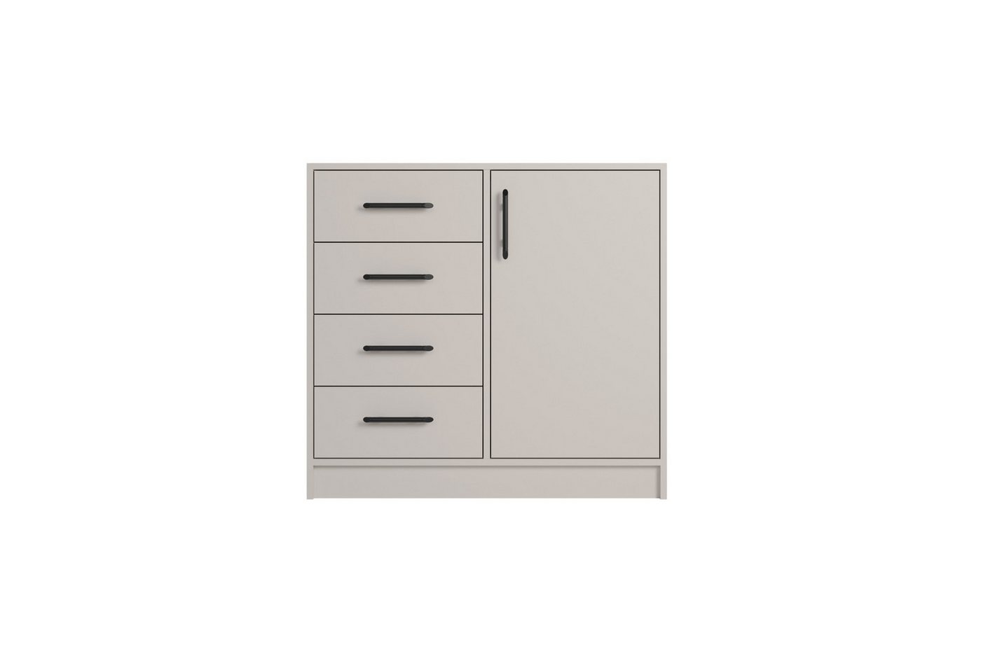 Deine Möbel 24 Kommode SAM SRK2 Sideboard mit 4 Schubladen, Farbe: Cashmere (Set, 2 St., mit Stauraum), Kommode 90 cm breit für Schlafzimmer Flur Garderobe von Deine Möbel 24
